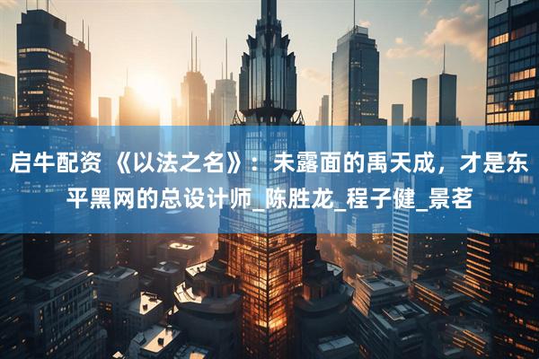 启牛配资 《以法之名》：未露面的禹天成，才是东平黑网的总设计师_陈胜龙_程子健_景茗