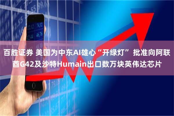 百胜证券 美国为中东AI雄心“开绿灯” 批准向阿联酋G42及沙特Humain出口数万块英伟达芯片